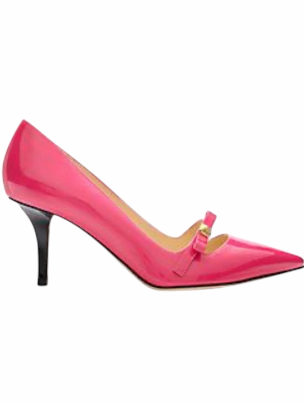 Kate Spade Hot Pink Patent Pointed Mary Jane Heel Size 6